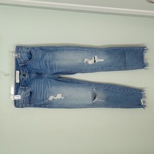 Hidden Jeans Women Size 30‎ Distressed Ripped Fray Cropped Denim Jeans Mid Rise